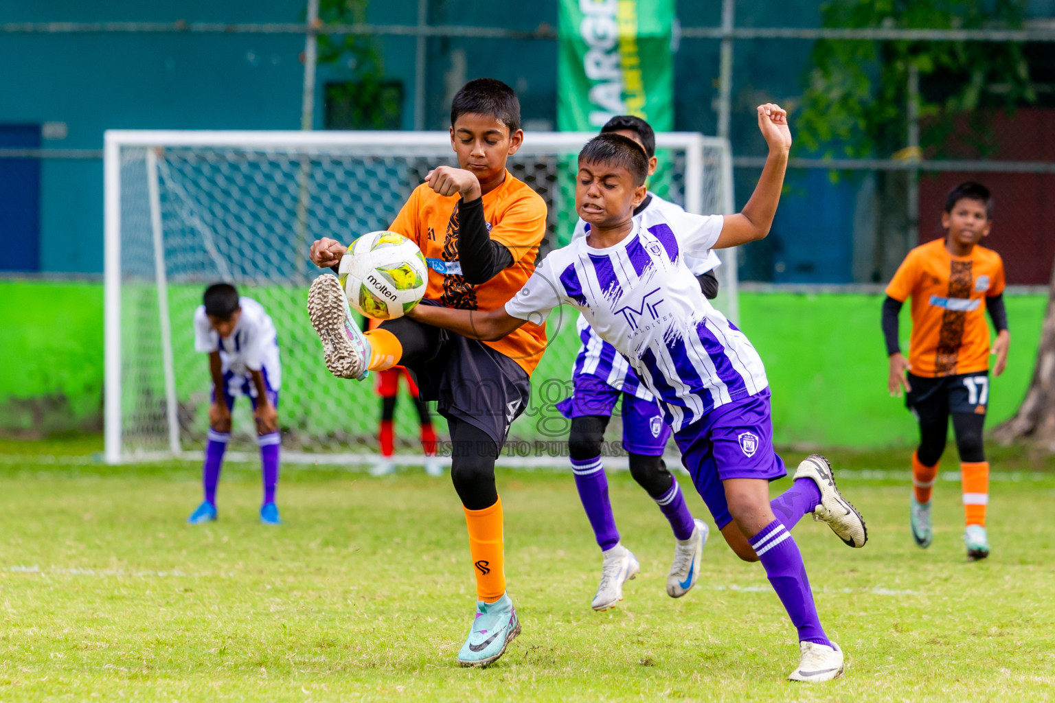 Day 1 of MILO Academy Championship 2025 (U-12) was held at Henveiru Stadium in Male', Maldives on Thursday, 1st May 2025. Photos: Nausham Waheed / images.mv