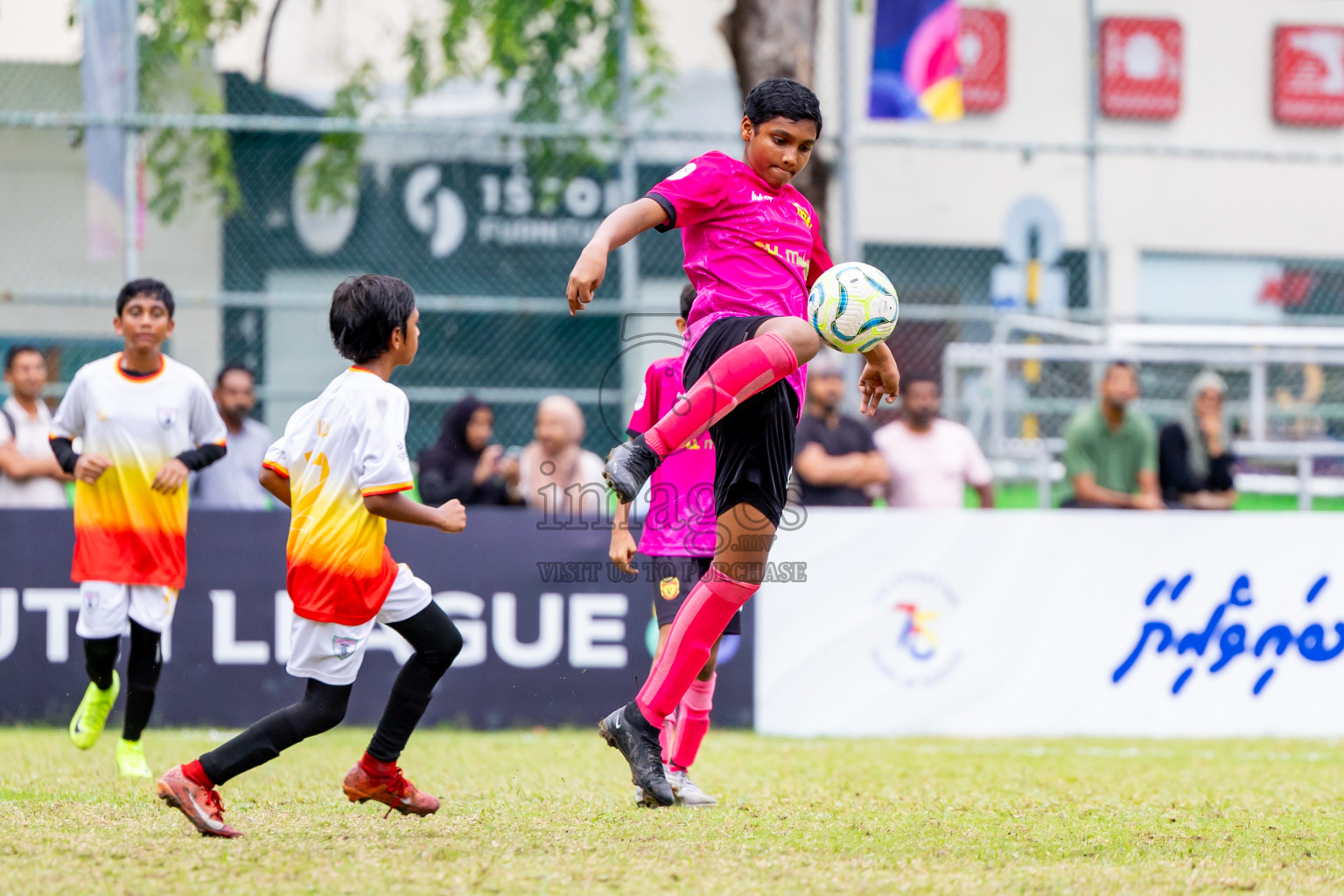 Club Eagles vs United Victory (U12) in Day 11 of Dhivehi Youth League 2024 held at Henveiru Stadium on Tuesday, 17th December 2024. Photos: Nausham Waheed / Images.mv