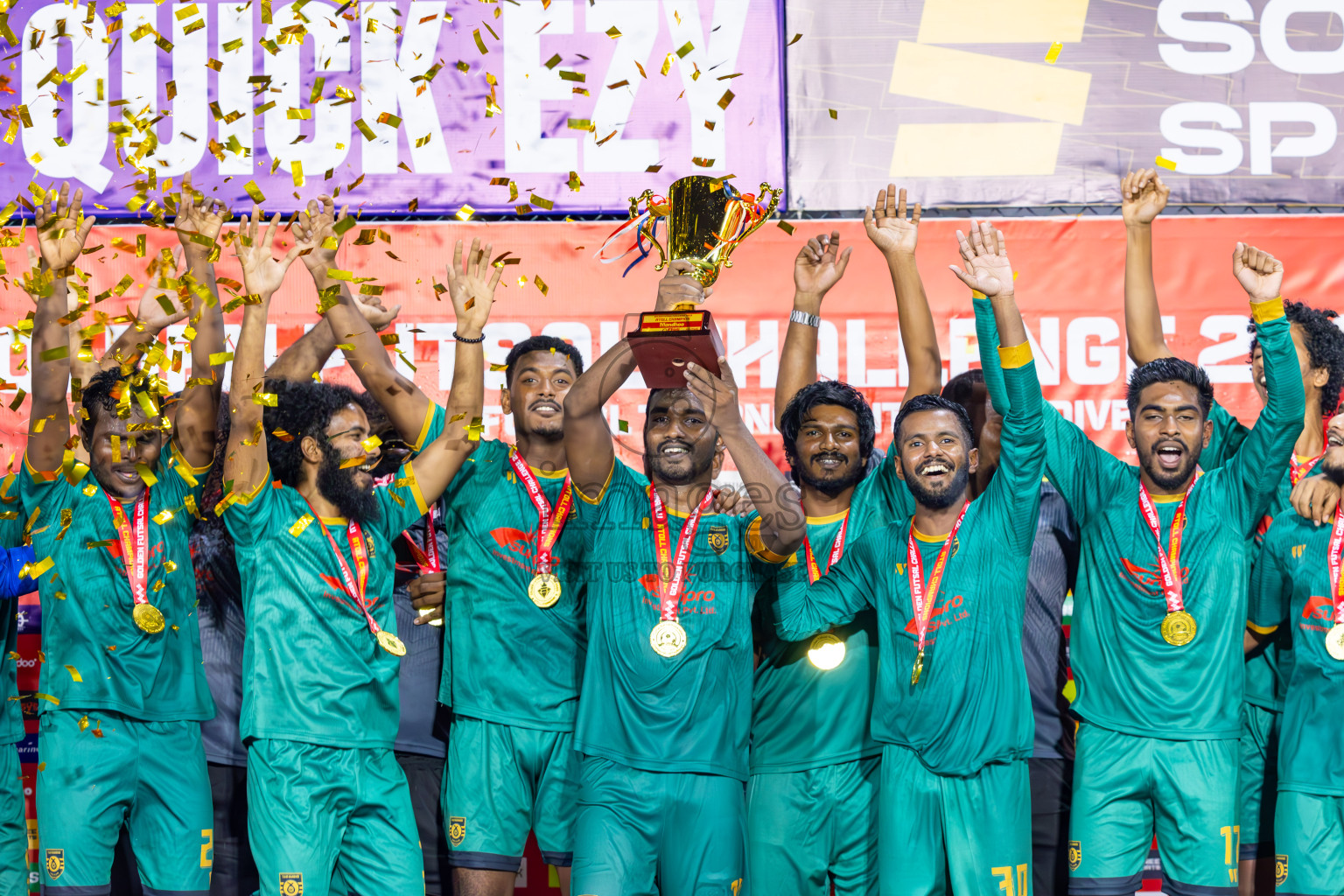 ADh Omadhoo vs ADh Mahibadhoo in Alifu Dhaalu Atoll Final on Day 23 of Golden Futsal Challenge 2025 was held on Monday , 27th January 2025, in Hulhumale', Maldives.
Photos: Ismail Thoriq / images.mv