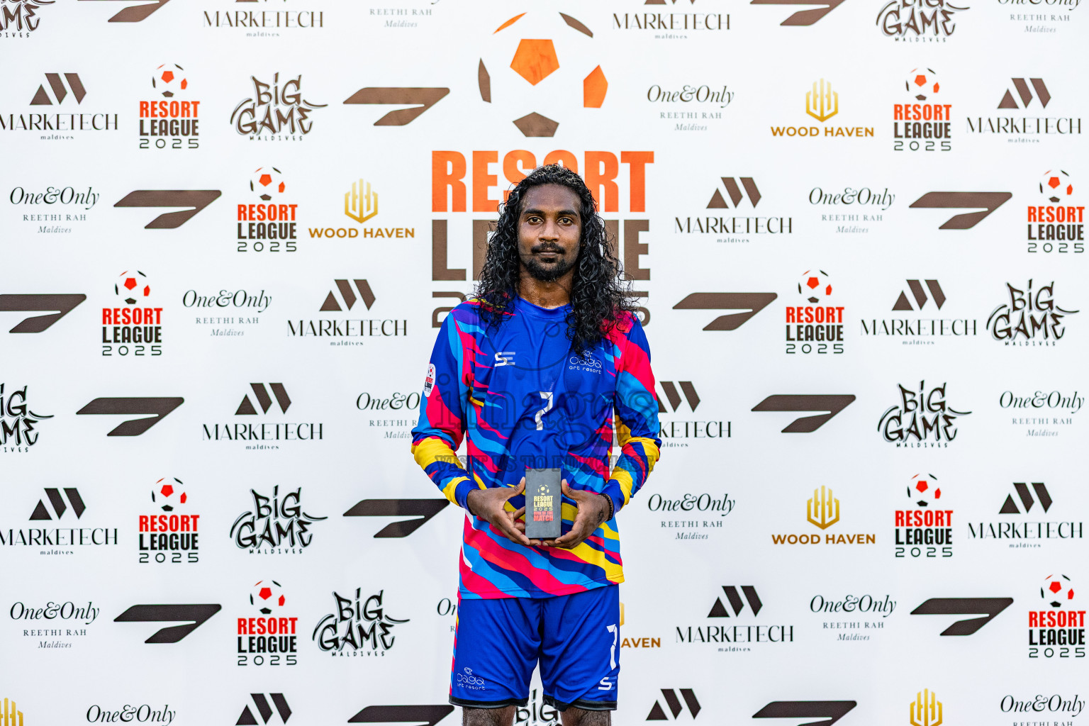 FSM Kuda Huraa vs Oaga in Resort League 2025 (North Male Zone) day 6 was held on Monday, 8th September 2025 in One And Only Reethi Rah Maldives Resort, Photos: Areef Adam / images.mv