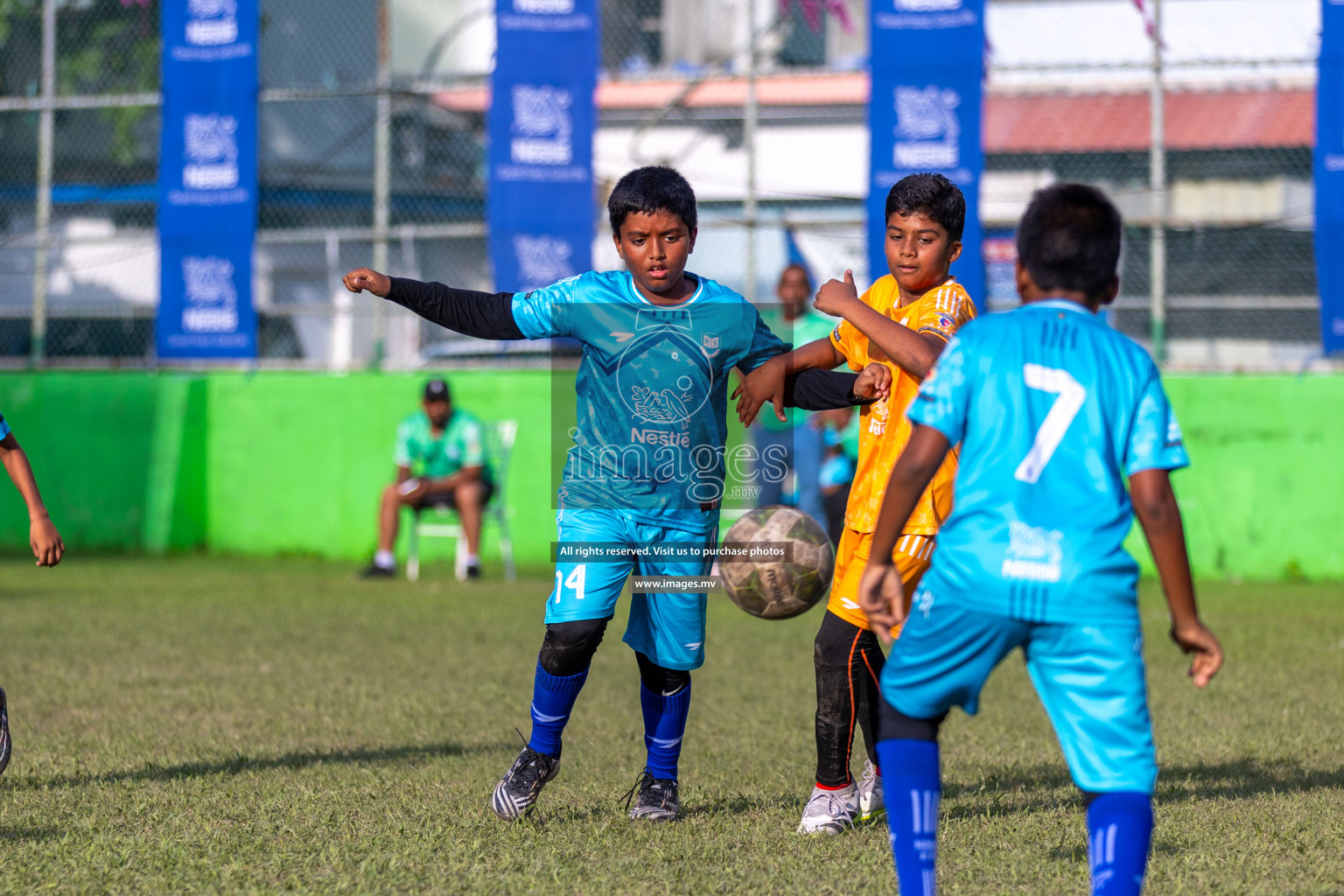 Day 2 of Nestle kids football fiesta, held in Henveyru Football Stadium, Male', Maldives on Thursday, 12th October 2023 Photos: Ismail Thoriq / Images.mv