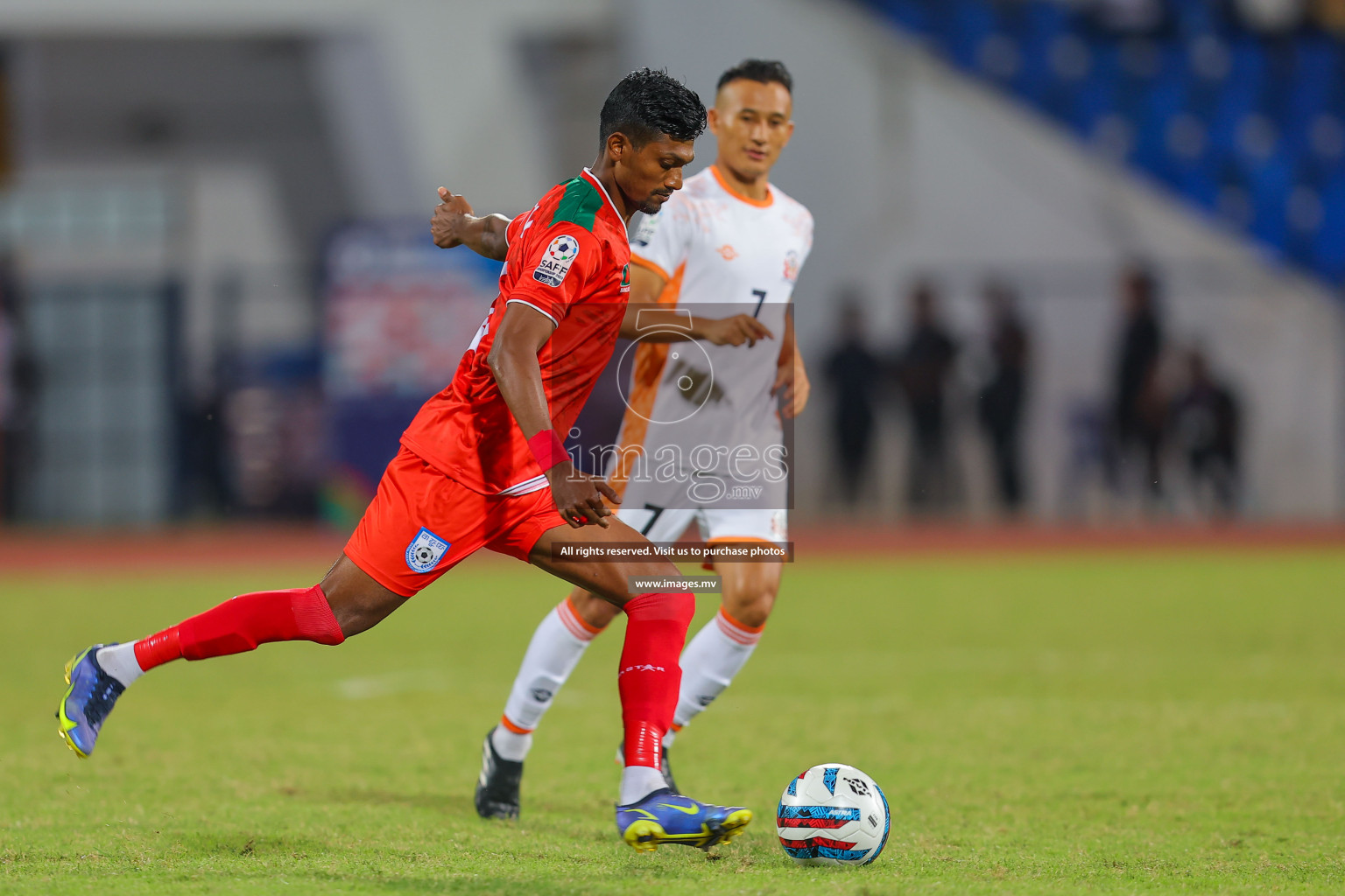 Bhutan vs Bangladesh in SAFF Championship 2023 held in Sree Kanteerava Stadium, Bengaluru, India, on Wednesday, 28th June 2023. Photos: Nausham Waheed / images.mv