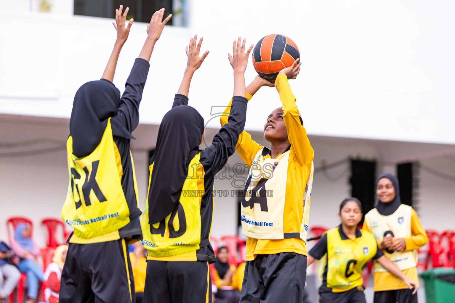 Day 3 of Nestle' Kids Netball Fiesta 2023 held in Henveyru Stadium, Male', Maldives on Saturday, 2nd December 2023. Photos by Nausham Waheed / Images.mv