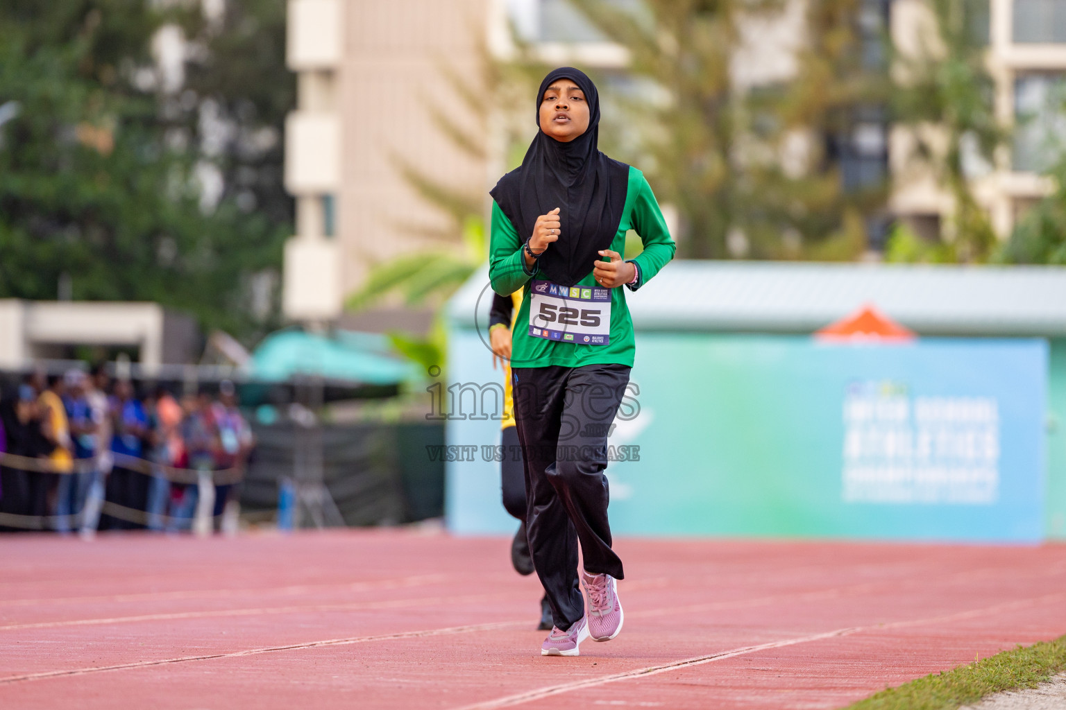 Day 2 of MWSC Interschool Athletics Championships 2024 held in Hulhumale Running Track, Hulhumale, Maldives on Sunday, 10th November 2024. 
Photos by: Hassan Simah / Images.mv