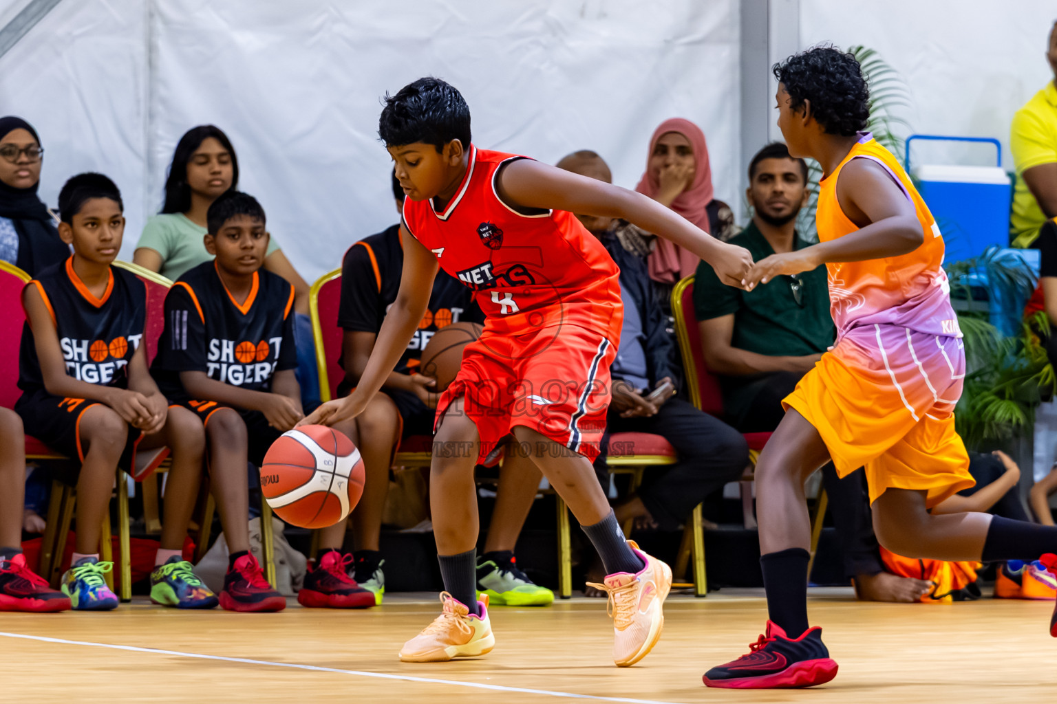 Day 2 of Milo 5 x 5 Junior Challenge 2025 - Basketball tournament held in Basketball Training Center, Male', Maldives on Friday, 10th October 2025. Photos by: Nausham Waheed / Images.mv