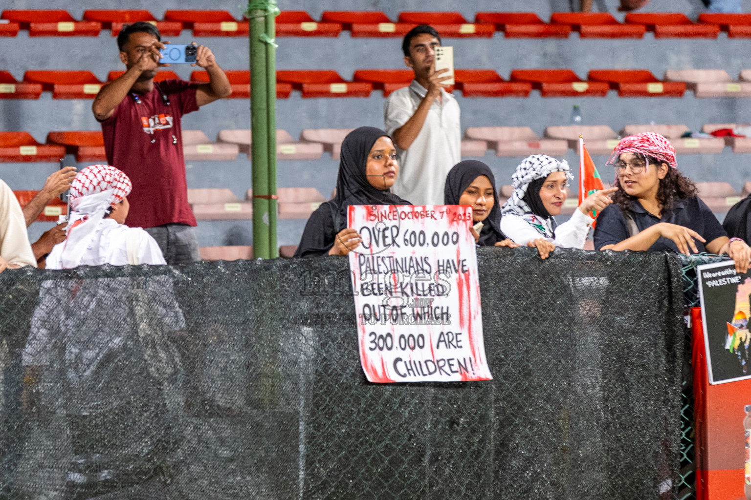 Maldives vs Palestine in an under 17 friendly held in National Football Stadium, Male', Maldives on Thursday, 13 November 2025. 
Photos: Mohamed Mahfooz Moosa / Images.mv