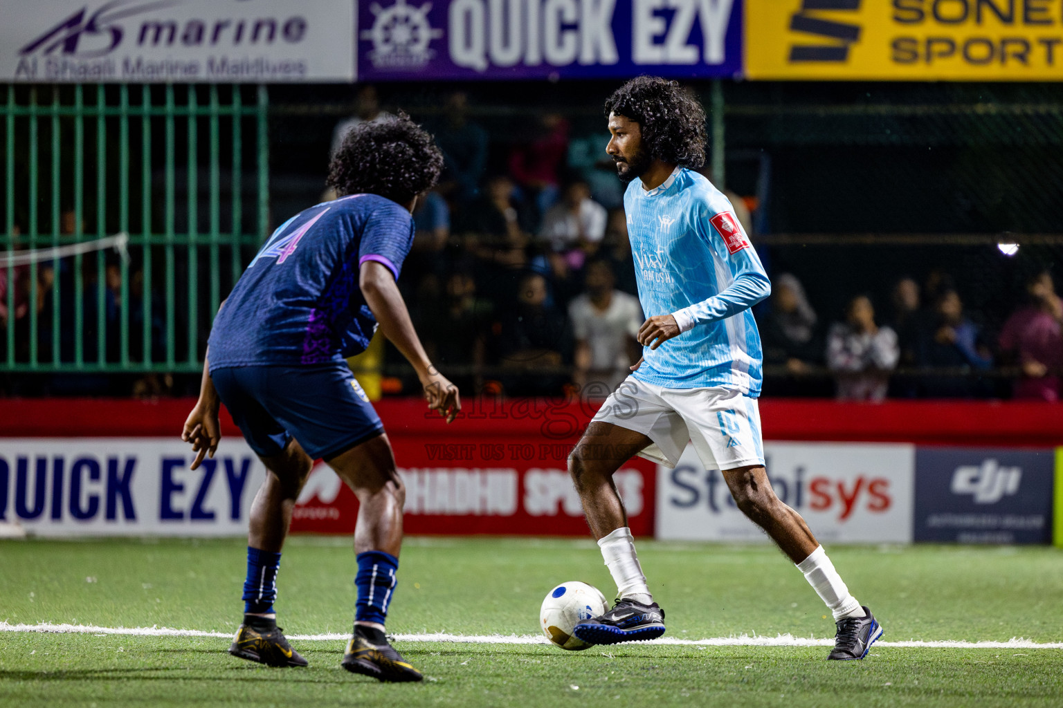 K Maafushi vs K Guraidhoo in Kaafu Atoll Semi Final in Day 24 of Golden Futsal Challenge 2025 was held on Tuesday , 28th January 2025, in Hulhumale', Maldives. Photos: Nausham Waheed / images.mv