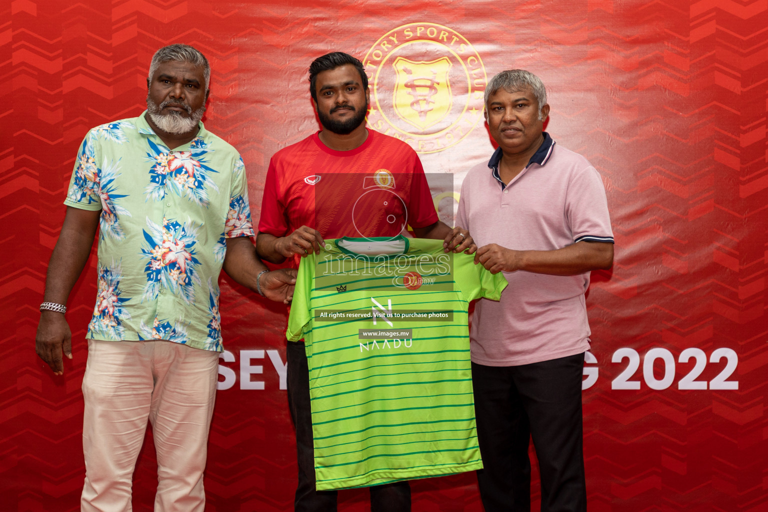 Victory Sports Club Jersey Unveiling 2022 on 14th July 2022, held in Jamaaludheen School Hall, Male', Maldives  Photos: Hassan Simah / Images.mv