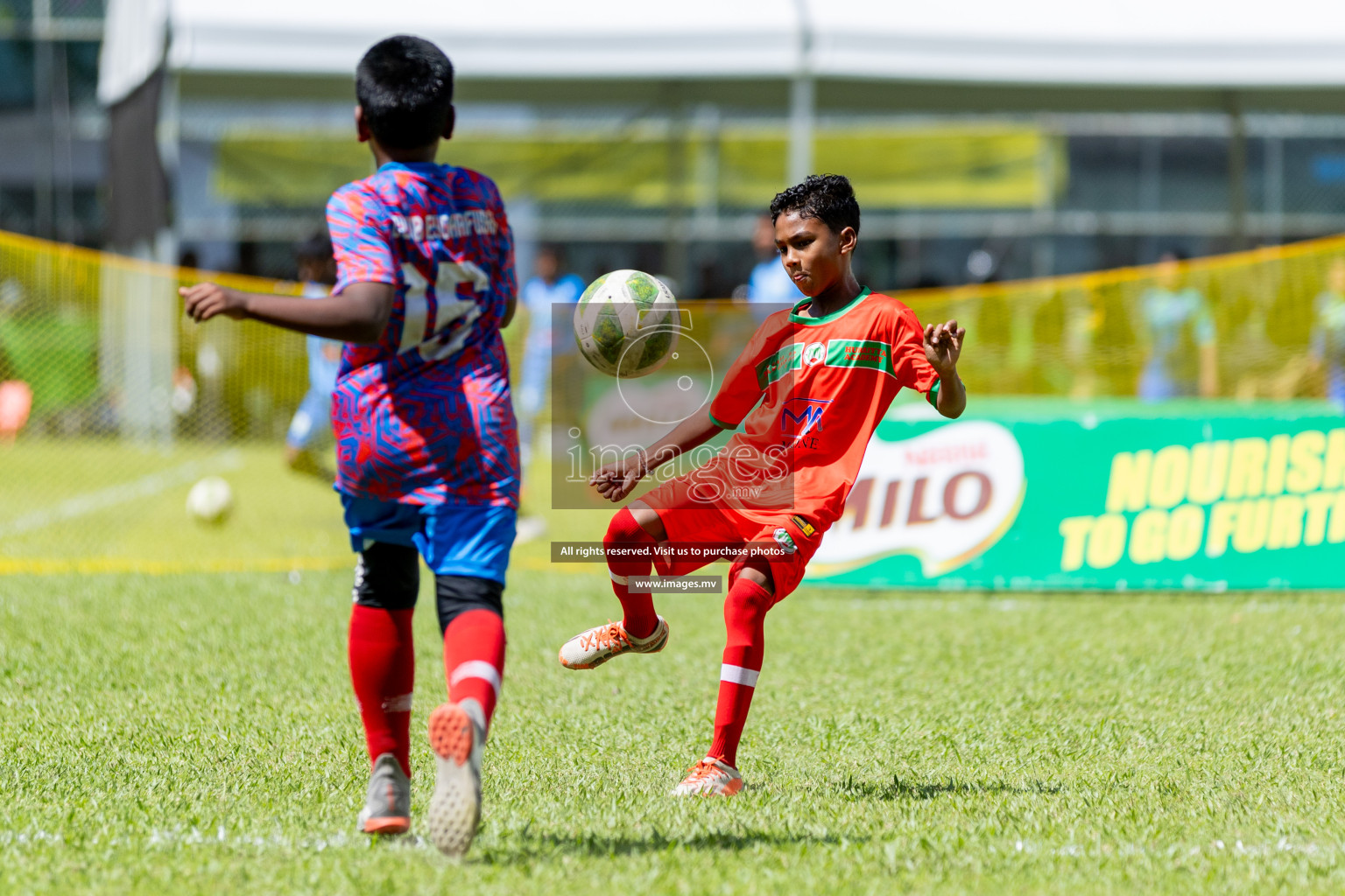 Day 1 of MILO Academy Championship 2023 (U12) was held in Henveiru Football Grounds, Male', Maldives, on Friday, 18th August 2023.