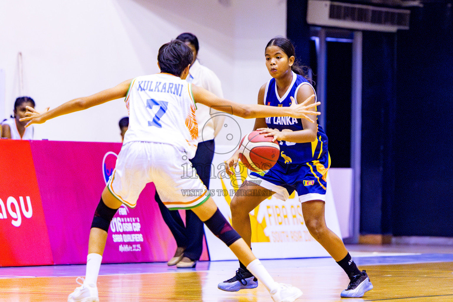 India vs SriLanka in Day 1 of Under 16 Woman's Asian Cup SABA Qualifiers 2025 was held in Social Center, Male', Maldives on 12th June 2025. Photos: Nausham Waheed / images.mv