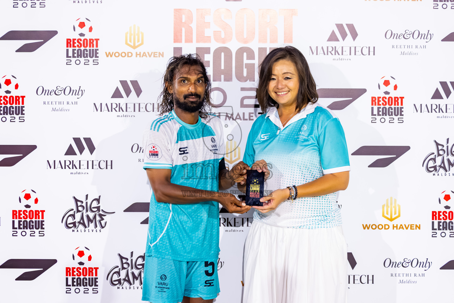 Varu vs Bandos in Semi Finals of Resort League 2025 (North Male Zone) was held on Wednesday, 24th September 2025 in One And Only Reethi Rah Maldives Resort, Photos: Nausham Waheed / images.mv