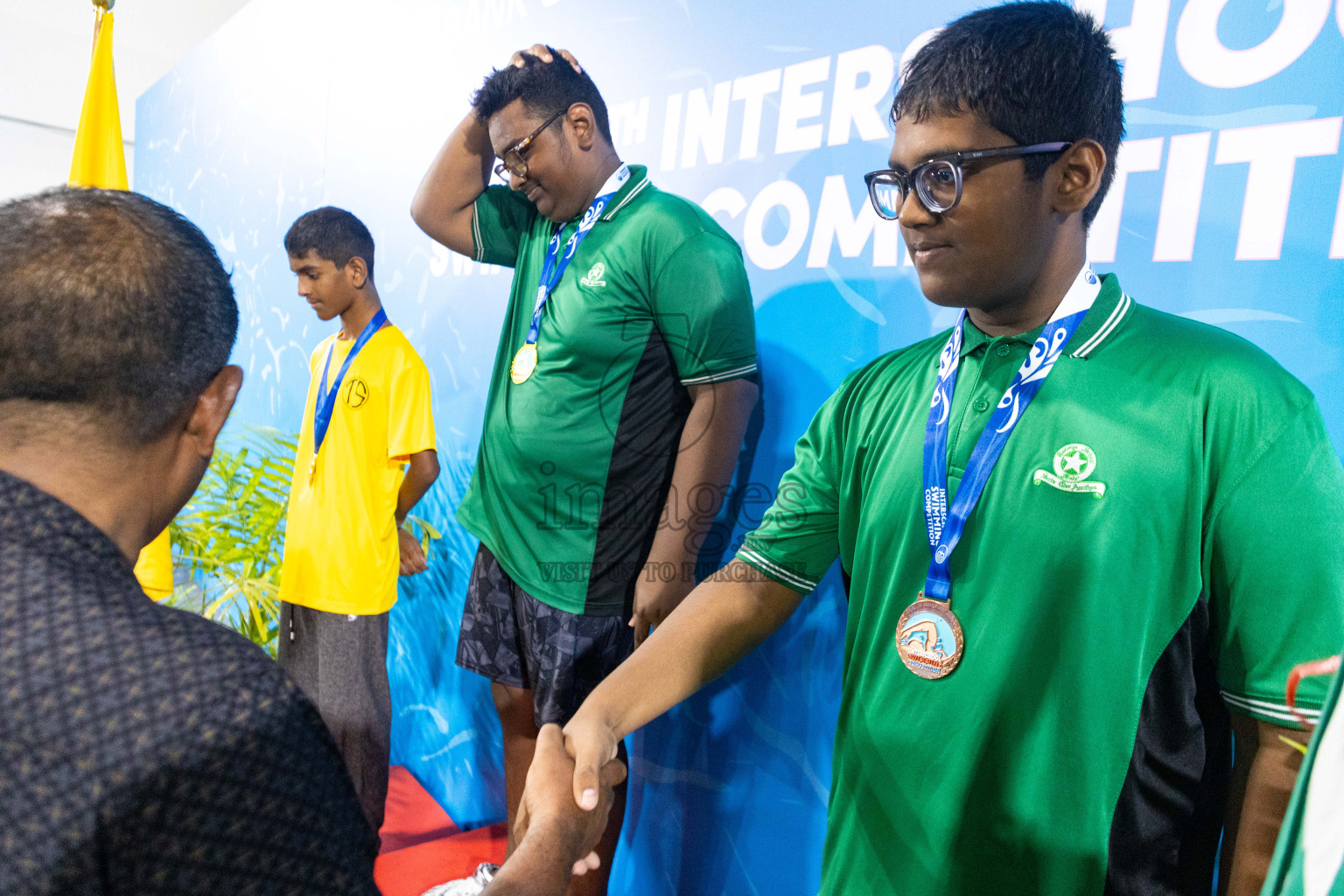 Day 4 of 20th Inter-school Swimming Competition 2024 held in Hulhumale', Maldives on Tuesday, 15th October 2024. Photos: Ismail Thoriq / images.mv