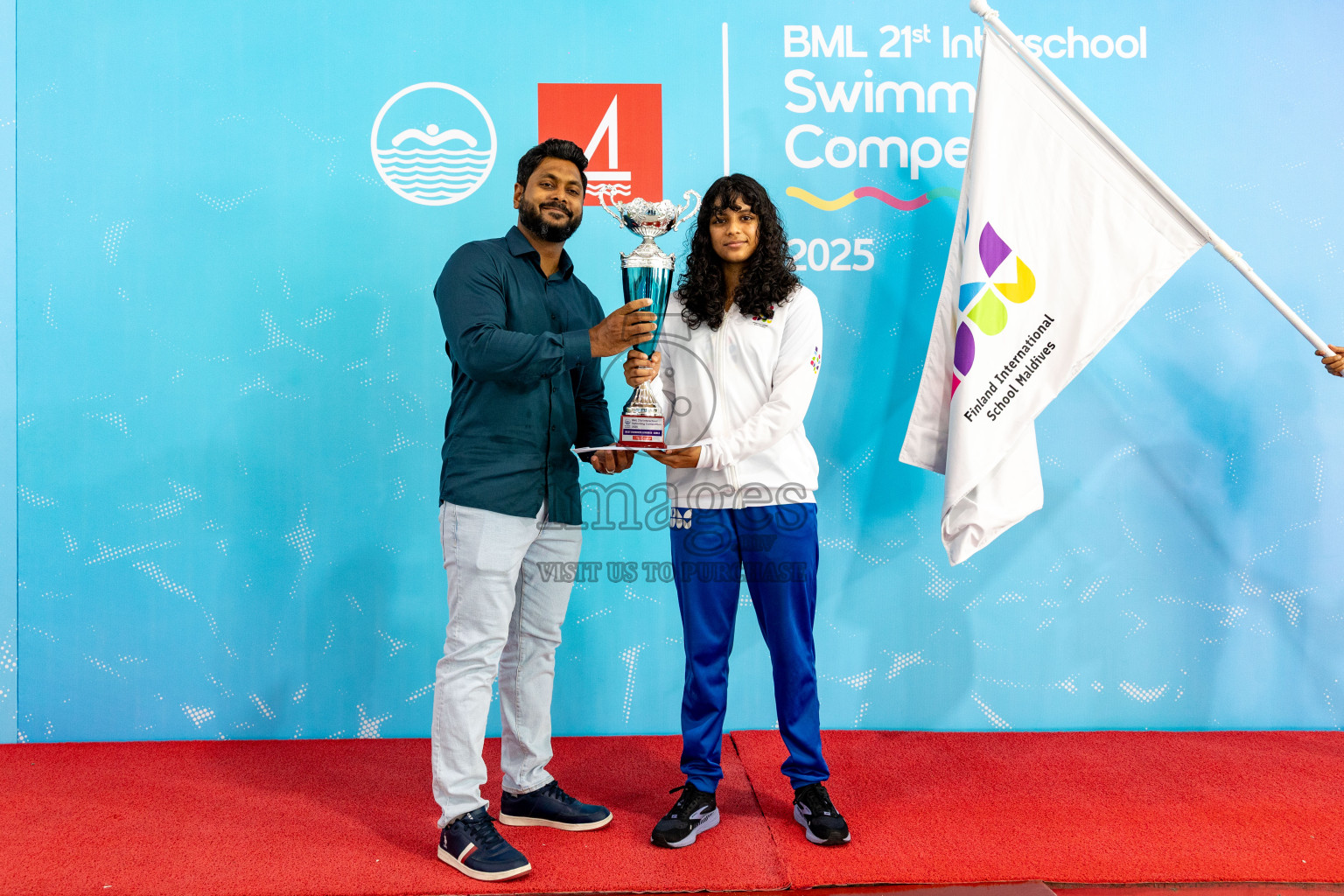 Closing Ceremony of BML 21st Interschool Swimming Competition 2025 .was held in Hulhumale' Swimming Pool, Hulhumale', Maldives on Saturday, 18th October 2025. 
Photos: Hassan Simah / images.mv