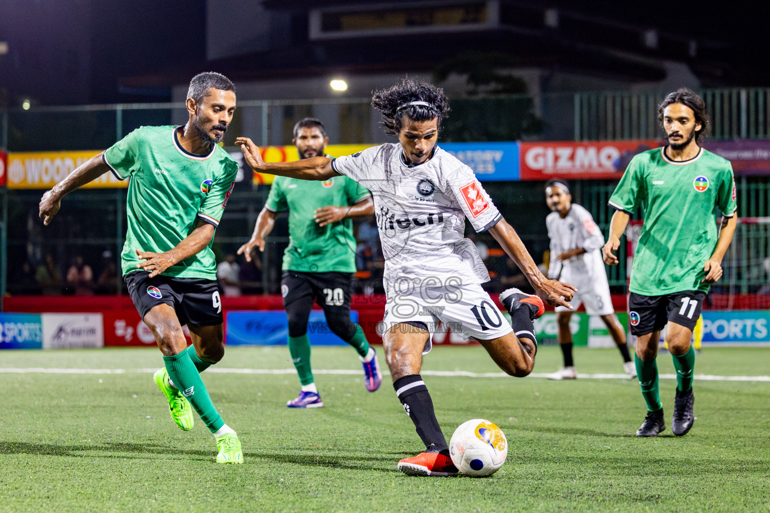 GDh Madaveli VS GDh Thinadhoo in Day 7 of Golden Futsal Challenge 2025 was held on Saturday, 11th January 2025, in Hulhumale', Maldives Photos: Nausham Waheed / images.mv