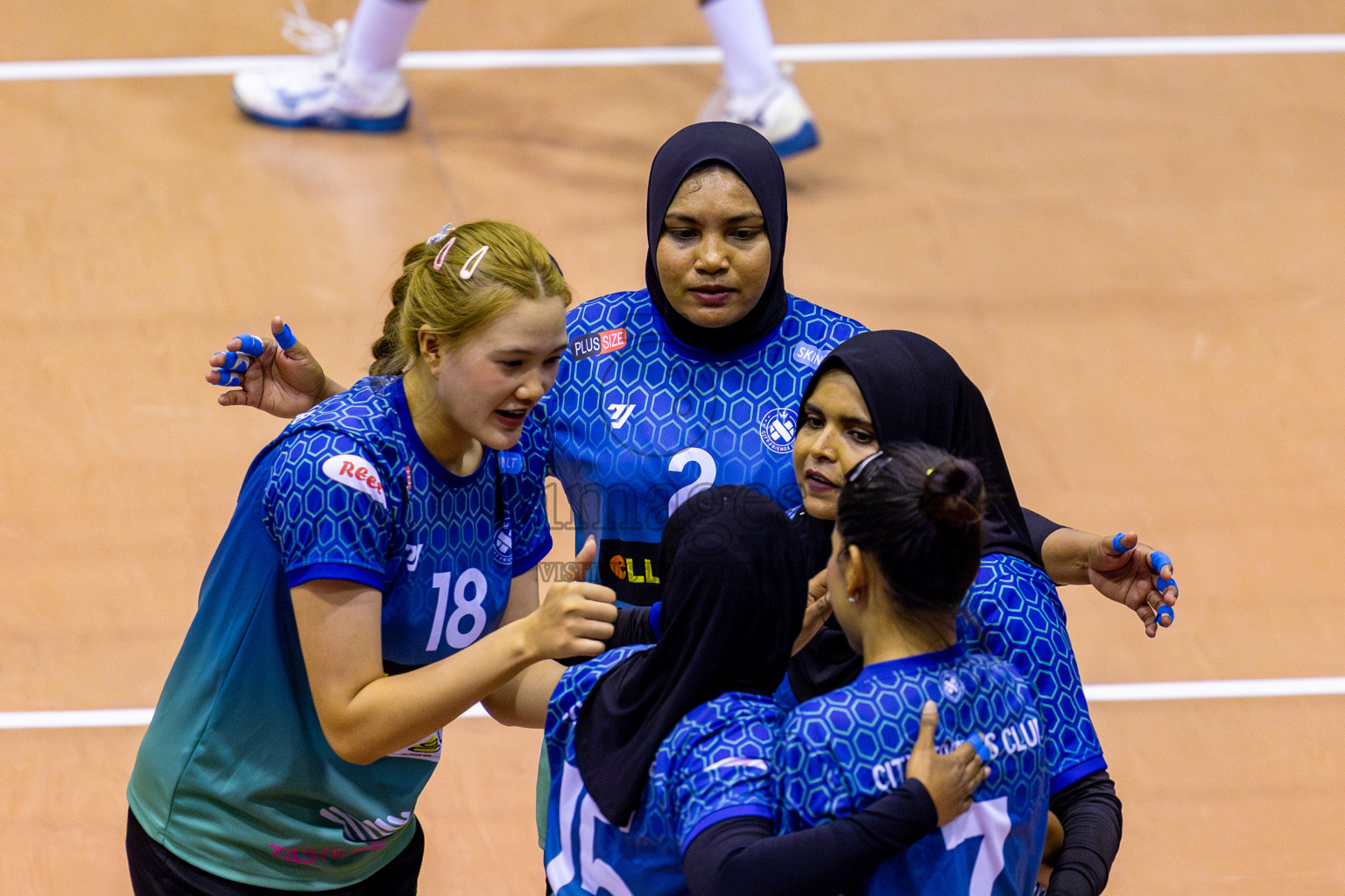 Club WAMCO vs City Friends Club in Day 6 of Women's Division of VAM Cup 2025 held in Male', Maldives on Monday, 14th April 2025 at Social Center Indoor Hall Photos By: Nausham Waheed / images.mv