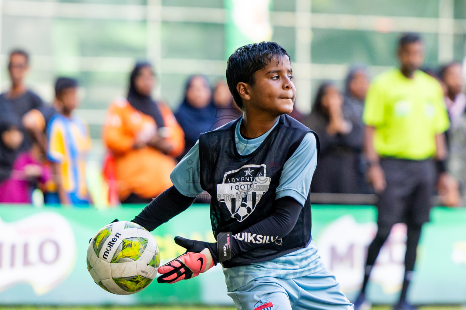 Day 3 of MILO Academy Championship 2025 (U-12) was held at Henveiru Stadium in Male', Maldives on Saturday, 3rd May 2025. Photos: Nausham Waheed / images.mv