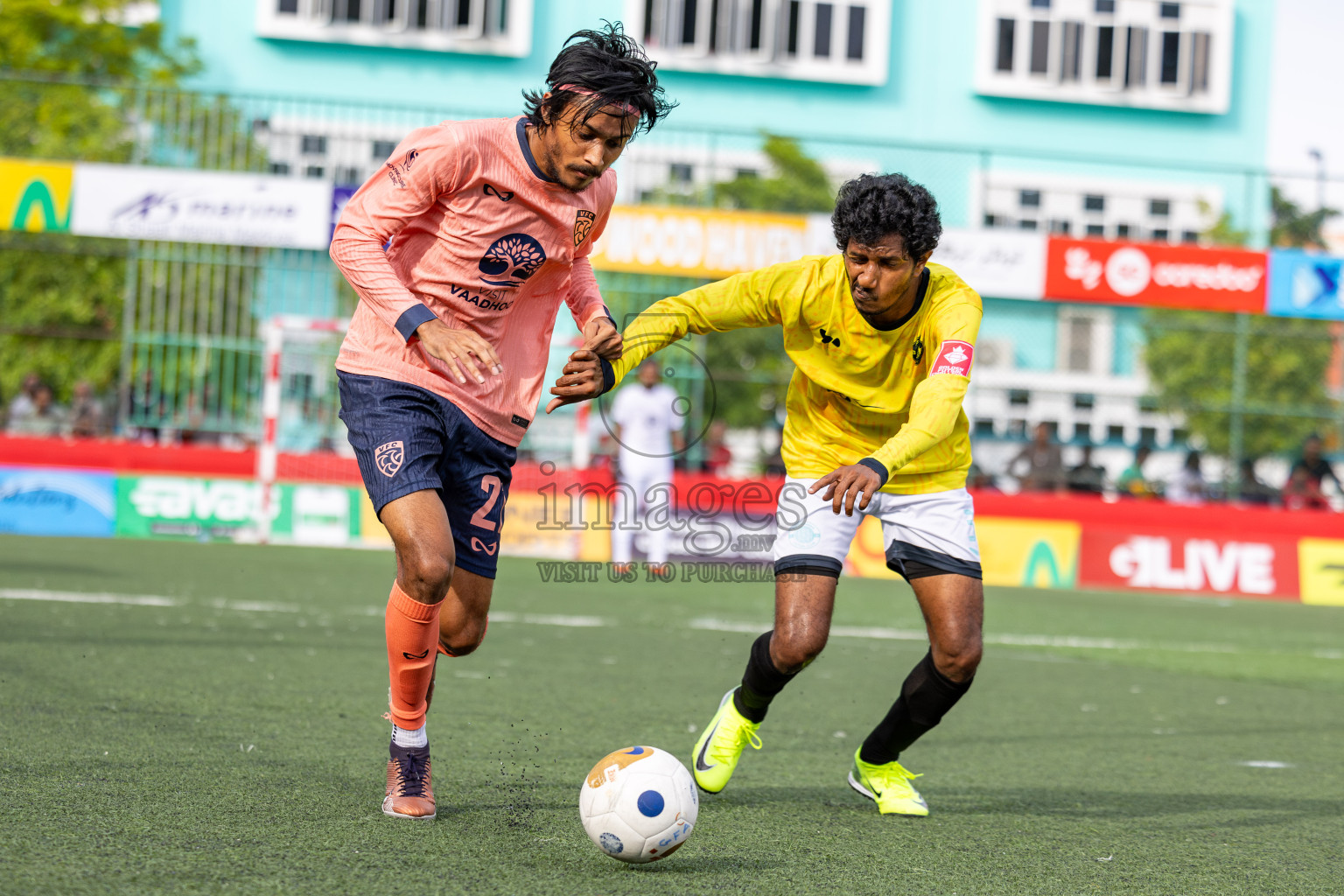 GDh Vaadhoo vs GDh Gadhdhoo in Day 12 of Golden Futsal Challenge 2025 was held on Thursday, 16th January 2025, in Hulhumale', Maldives Photos: Ismail Thoriq / images.mv