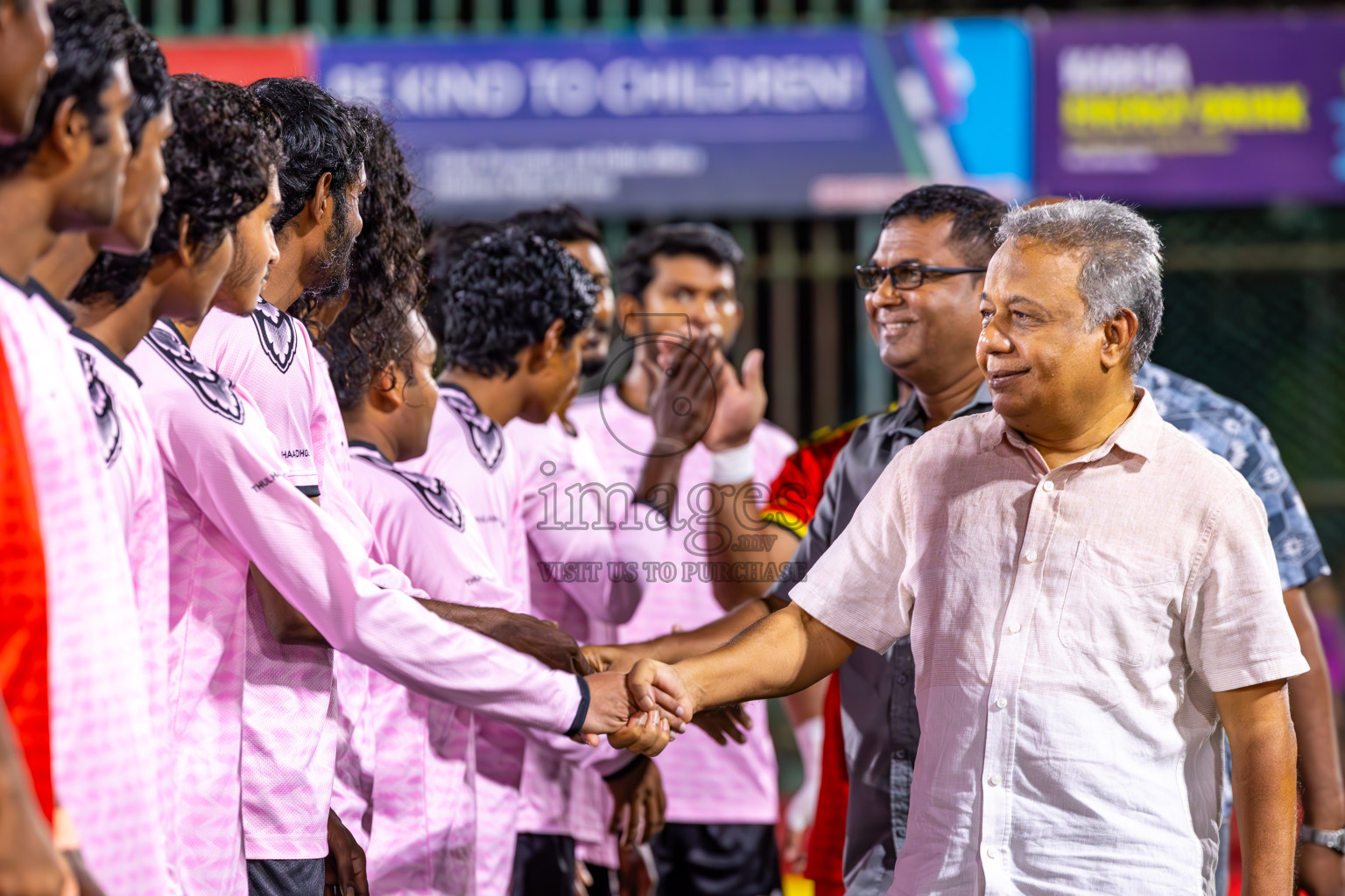 B Eydhafushi vs B Thulhaadhoo in Day 29 of Golden Futsal Challenge 2024 was held on Tuesday , 13th February 2024 in Hulhumale', Maldives Photos: Ismail Thoriq / images.mv