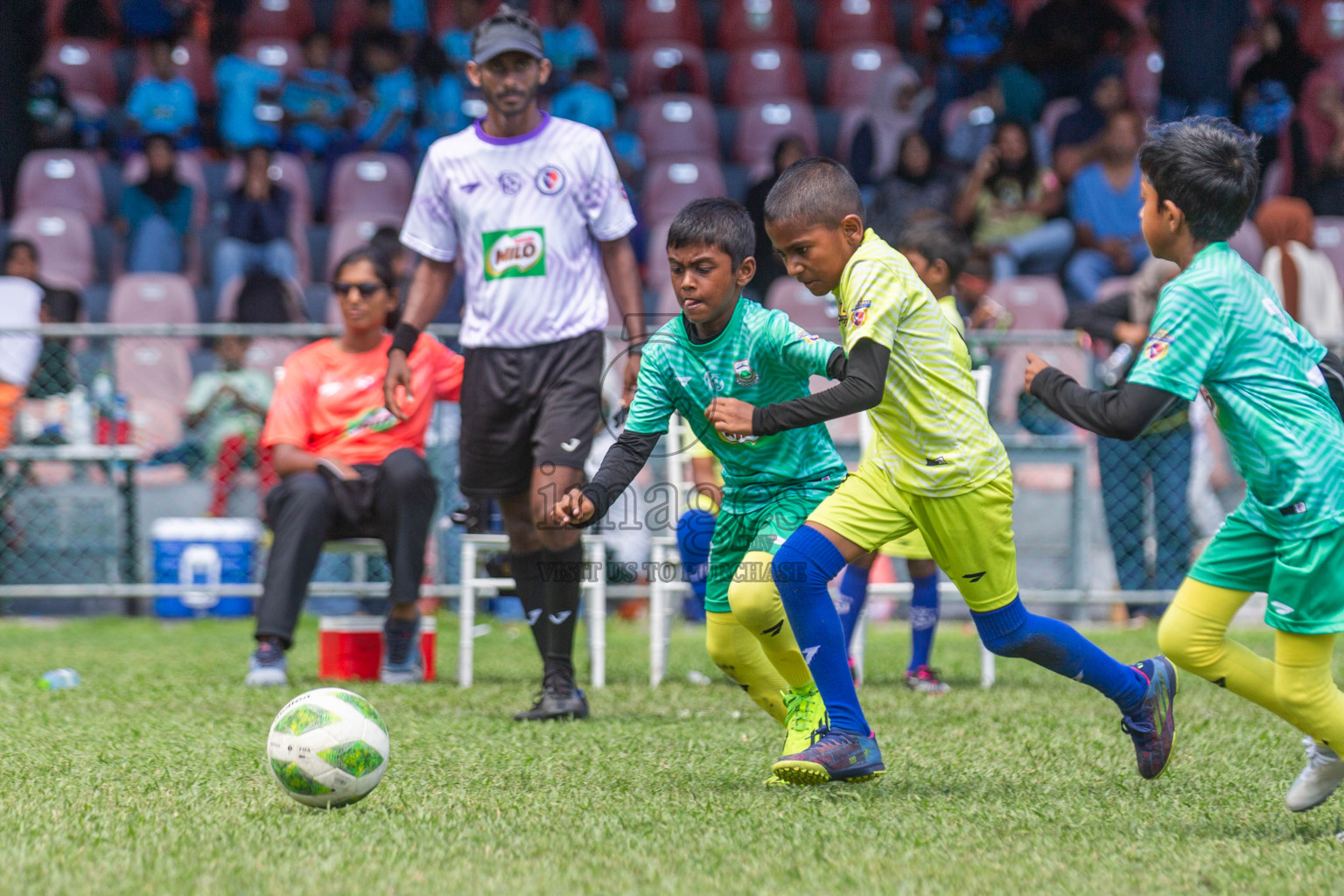 Day 2 of MILO Kids Football Fiesta was held at National Stadium in Male', Maldives on Saturday, 24th February 2024.