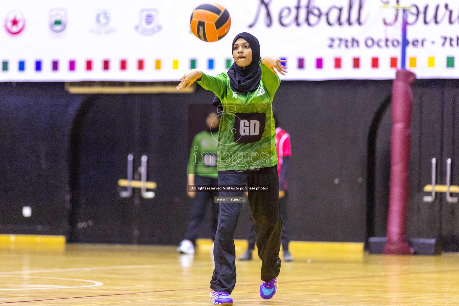 Day4 of 24th Interschool Netball Tournament 2023 was held in Social Center, Male', Maldives on 30th October 2023. Photos: Nausham Waheed / images.mv