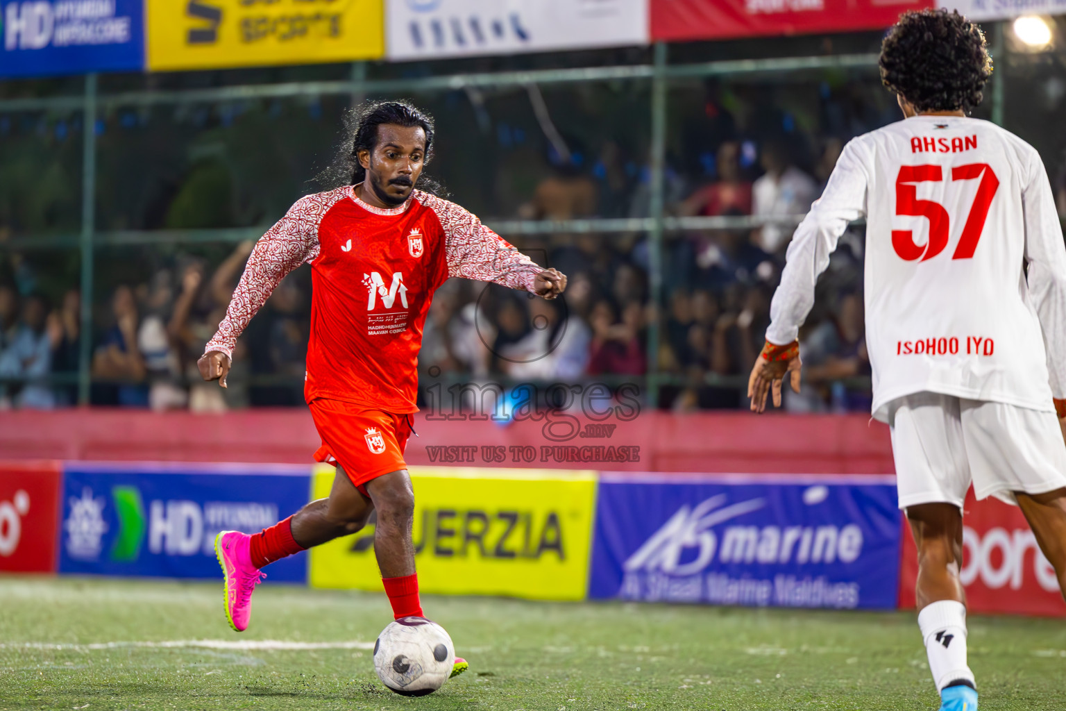 L Isdhoo vs L Maavah in Day 24 of Golden Futsal Challenge 2024 was held on Wednesday , 7th February 2024 in Hulhumale', Maldives
Photos: Ismail Thoriq / images.mv