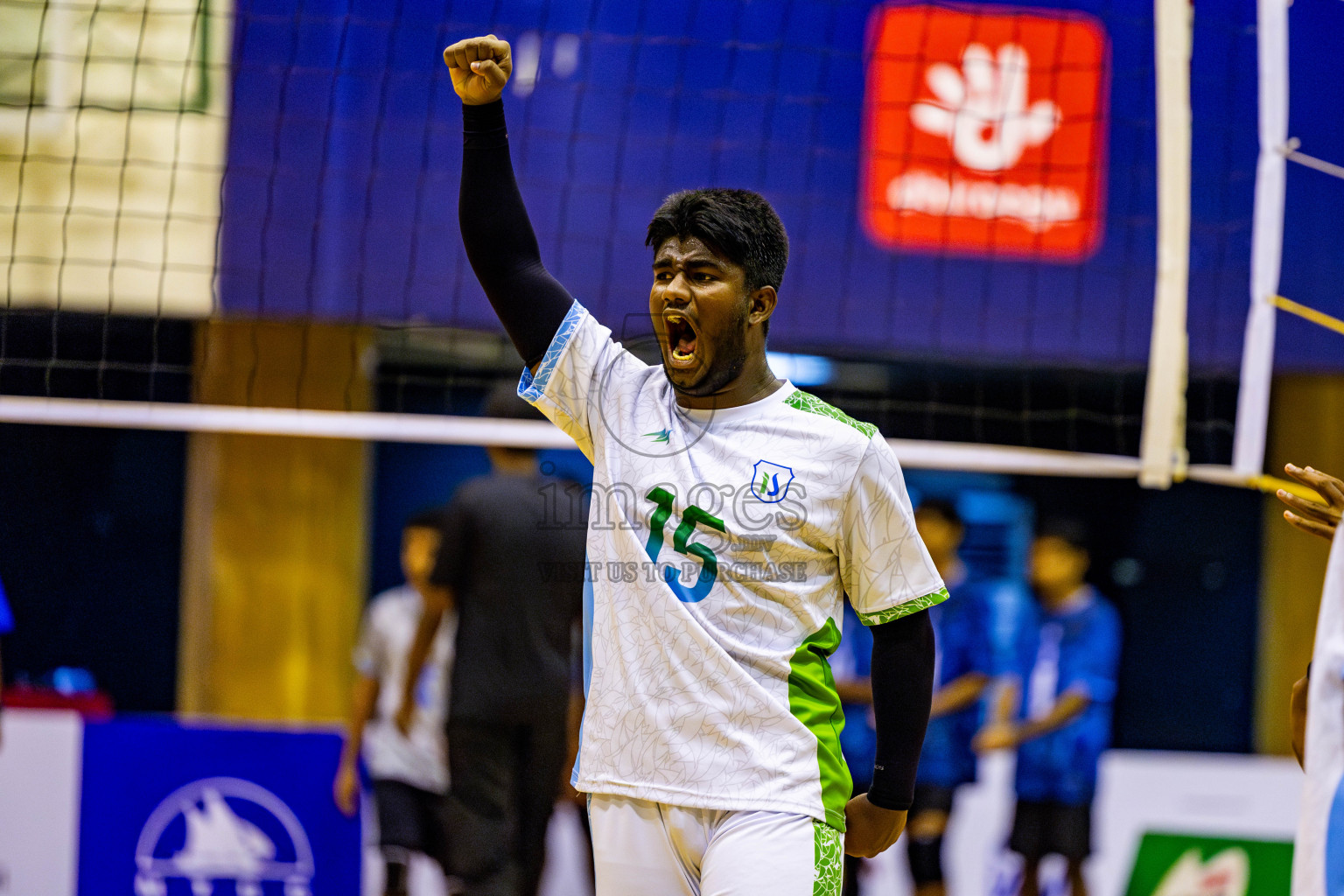 Finals of Interschool Volleyball Tournament 2024 was held in Social Center at Male', Maldives on Friday, 6th December 2024. Photos: Nausham Waheed / images.mv