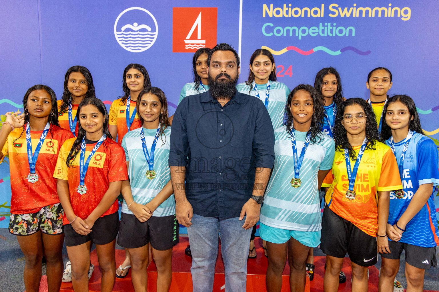 Day 5 of National Swimming Competition 2024 held in Hulhumale', Maldives on Tuesday, 17th December 2024. Photos: Hassan Simah / images.mv