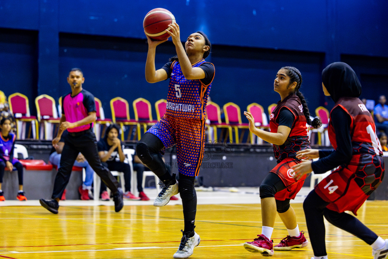 Iskandhar School vs Billabong High International School in day 8 of Junior Championship 2024 was held in Social Center, Male', Maldives on Tuesday, 19th November 2024. Photos: Nausham Waheed / images.mv