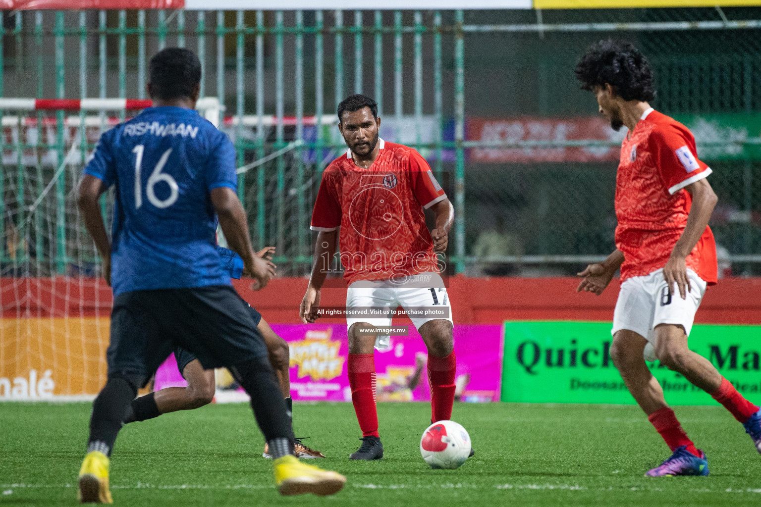 HA. Utheemu vs HA. Ihavandhoo in Day 3 of Golden Futsal Challenge 2023 on 07 February 2023 in Hulhumale, Male, Maldives