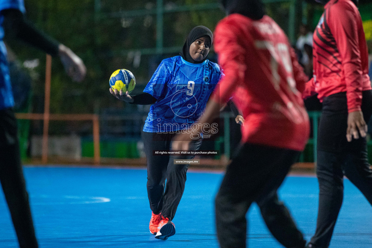 Day 2 of 6th MILO Handball Maldives Championship 2023, held in Handball ground, Male', Maldives on Friday, 21st May 2023 Photos: Nausham Waheed/ Images.mv