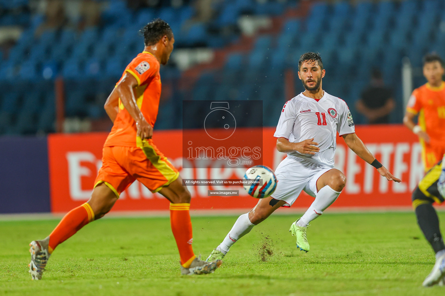 Bhutan vs Lebanon in SAFF Championship 2023 held in Sree Kanteerava Stadium, Bengaluru, India, on Sunday, 25th June 2023. Photos: Nausham Waheed, Hassan Simah / images.mv