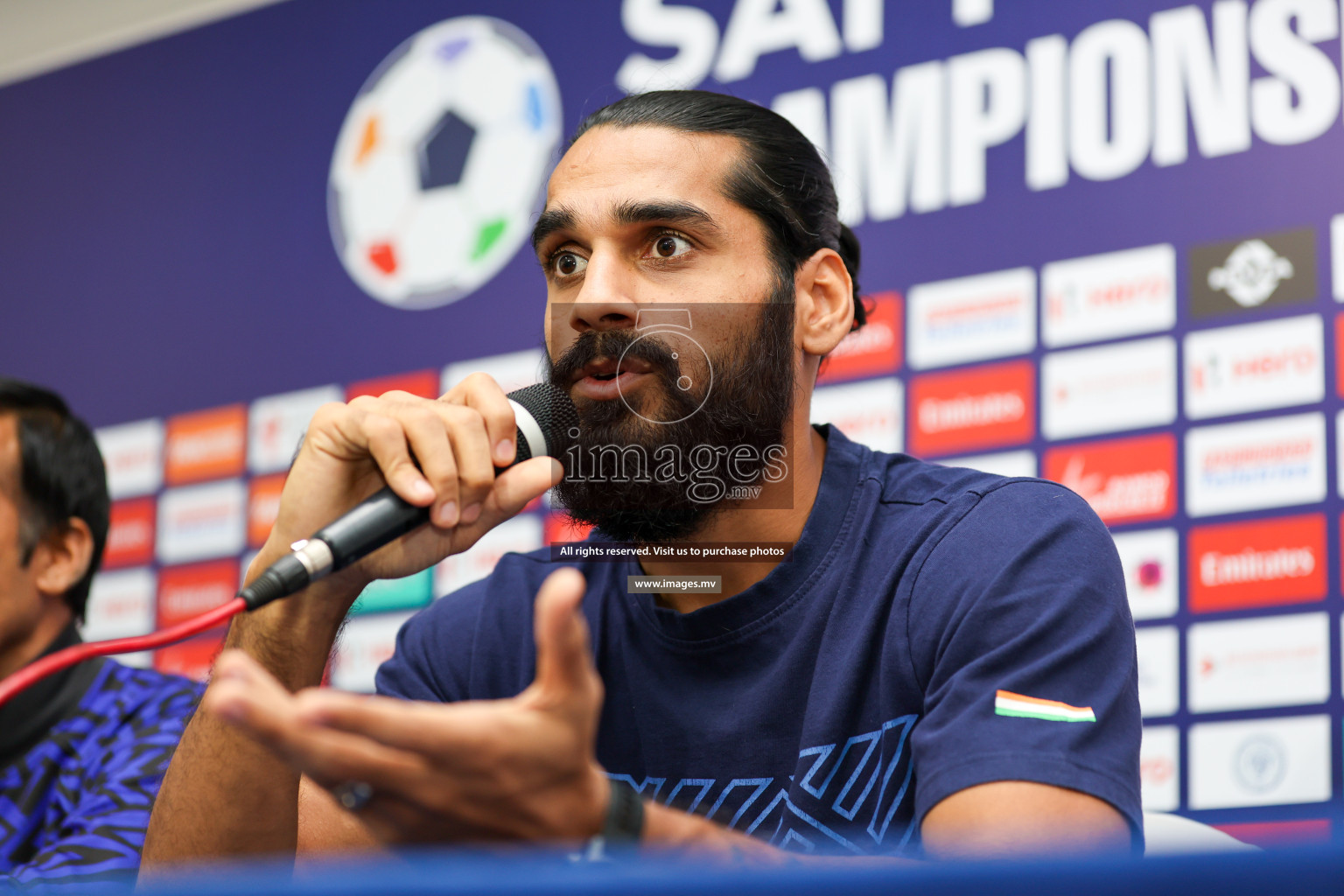 Saff Championship Final Pre-match press conference held in Sree Kanteerava Stadium, Bengaluru, India, on Monday, 3rd July 2023. Photos: Nausham Waheed / images.mv