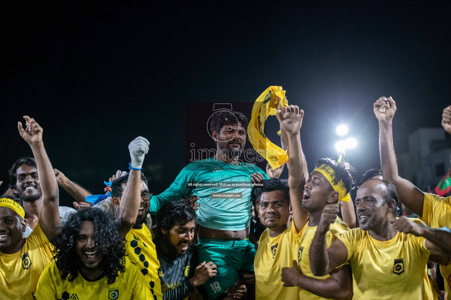 Team FSM Vs Prisons Club in the Semi Finals of Club Maldives 2021 held in Hulhumale, Maldives on 15 December 2021. Photos: Shuu Abdul Sattar / images.mv