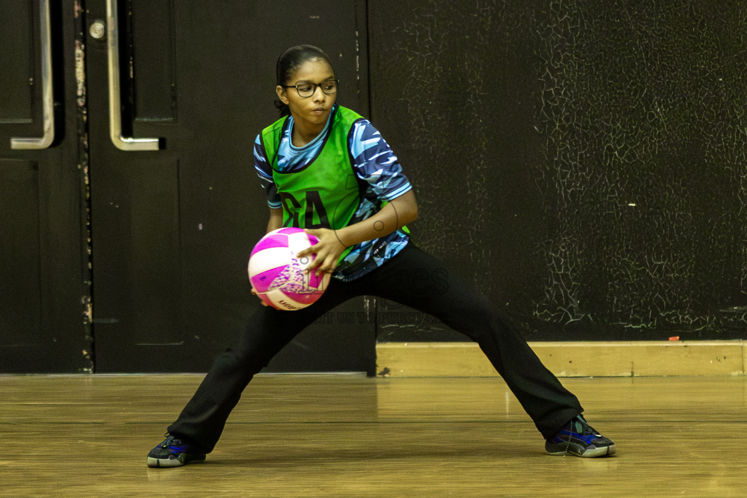 High Fluers vsN Sports Academy in Day 5 of 3rd Netball Junior Championship, held at Social Center on Thursday 23rd January 2025 . Photos: Shuu Abdul Sattar / images.mv