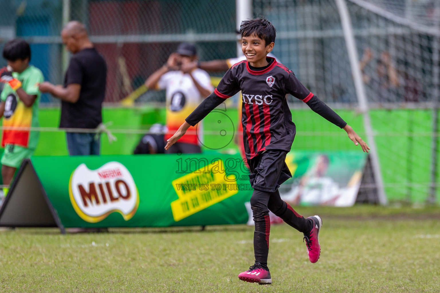 Day 1 of MILO Academy Championship 2024 - U12 was held at Henveiru Grounds in Male', Maldives on Thursday, 4th July 2024. Photos: Shuu Abdul Sattar / images.mv