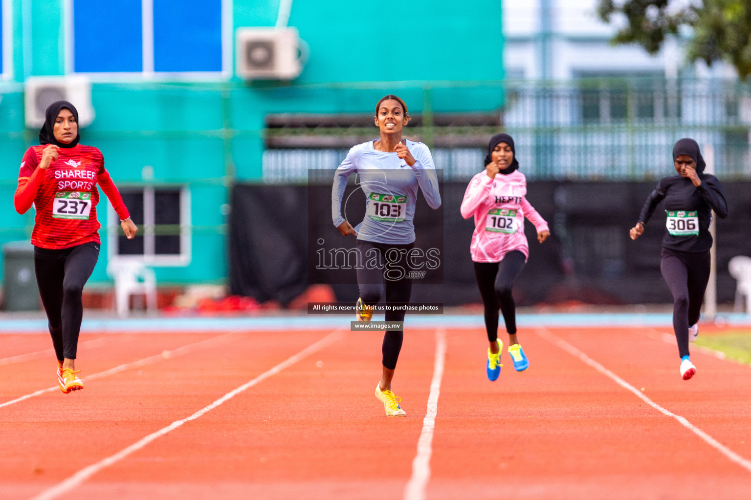 Day 2 of National Athletics Championship 2023 was held in Ekuveni Track at Male', Maldives on Friday, 24th November 2023. Photos: Nausham Waheed / images.mv