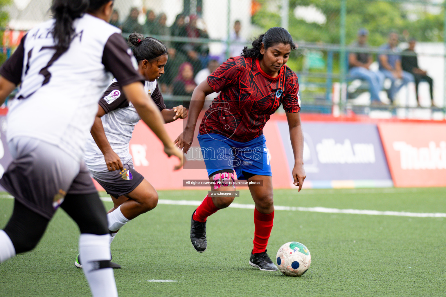 Fenaka vs Police in Eighteen Thirty 2023 held in Hulhumale, Maldives, on Sunday, 03 August 2023. 
Photos: Hassan Simah / images.mv