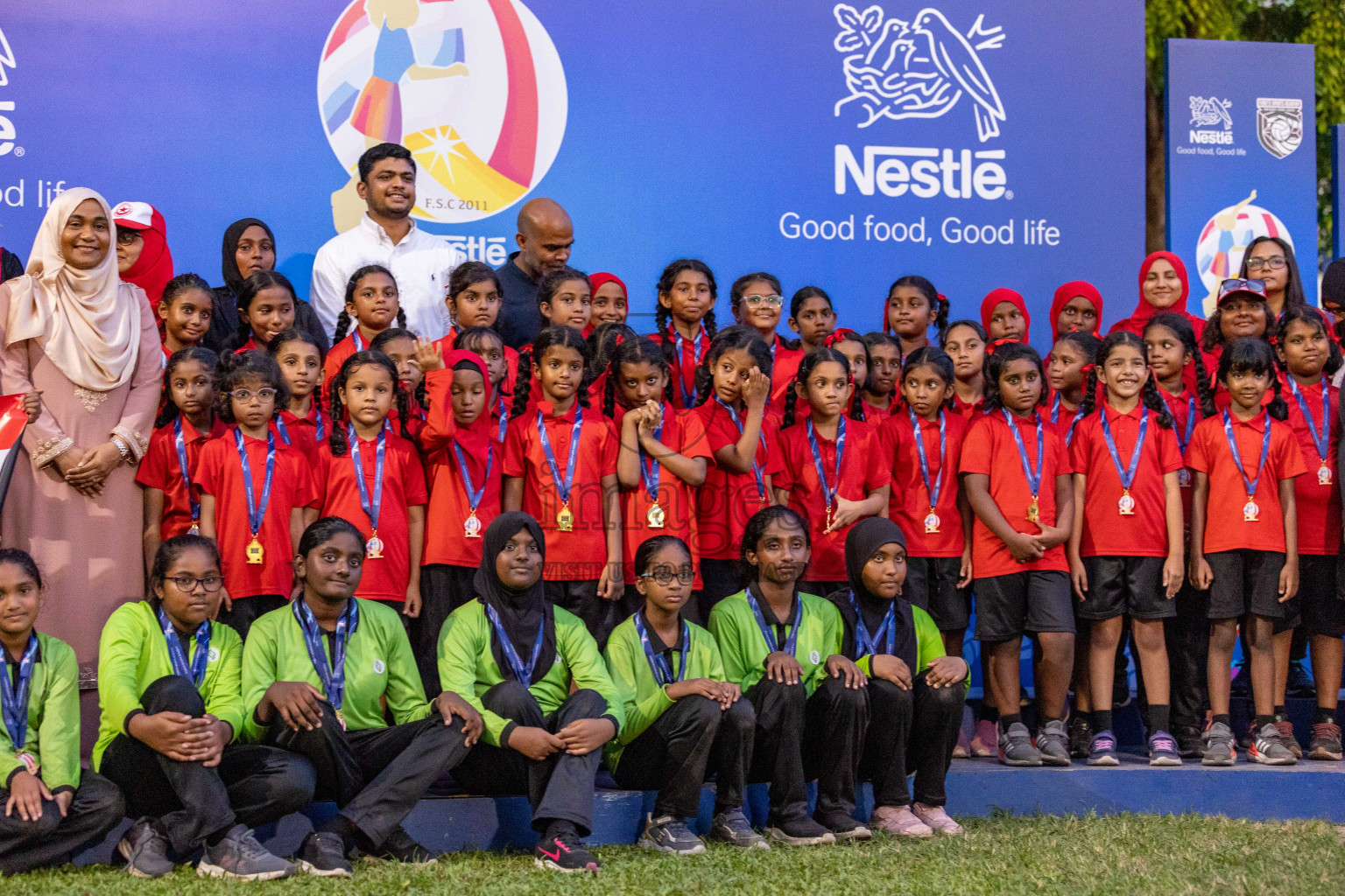 Day 3 of Nestle' Kids Netball Fest 2023 held in Henveyru Stadium, Male', Maldives on Saturday, 2nd December 2023.
Photos: Ismail Thoriq / images.mv