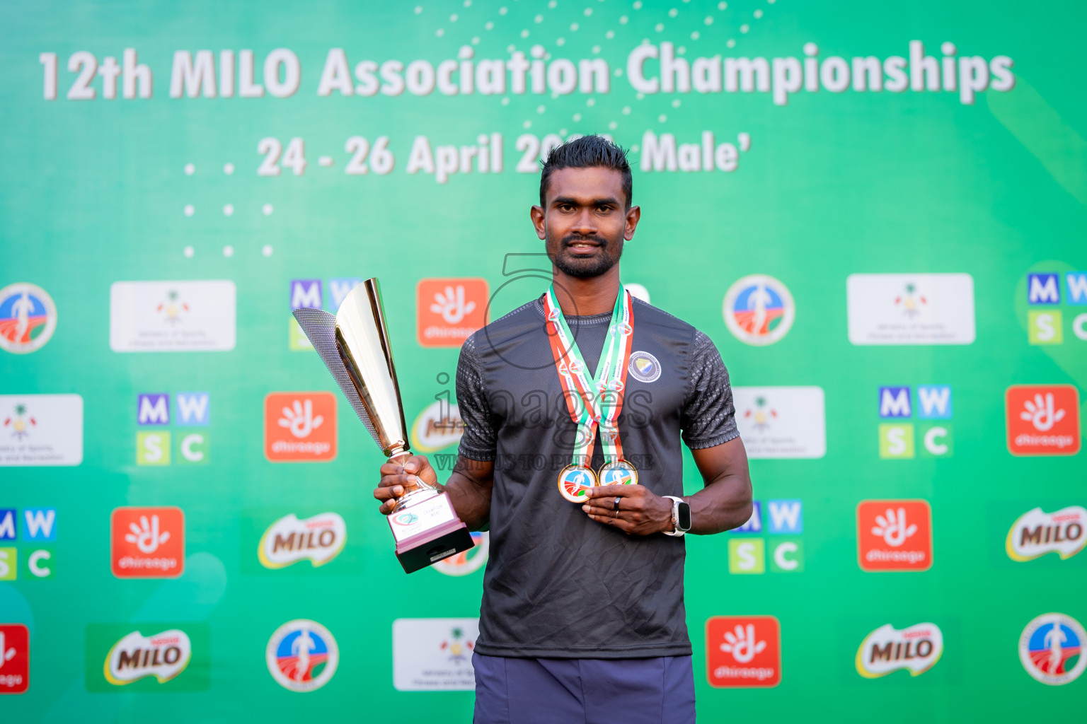 Day 3 of 12th Milo Association Championships was held in Ekuveni Track at Male', Maldives on Saturday, 26th April 2025. Photos: Nausham Waheed / images.mv