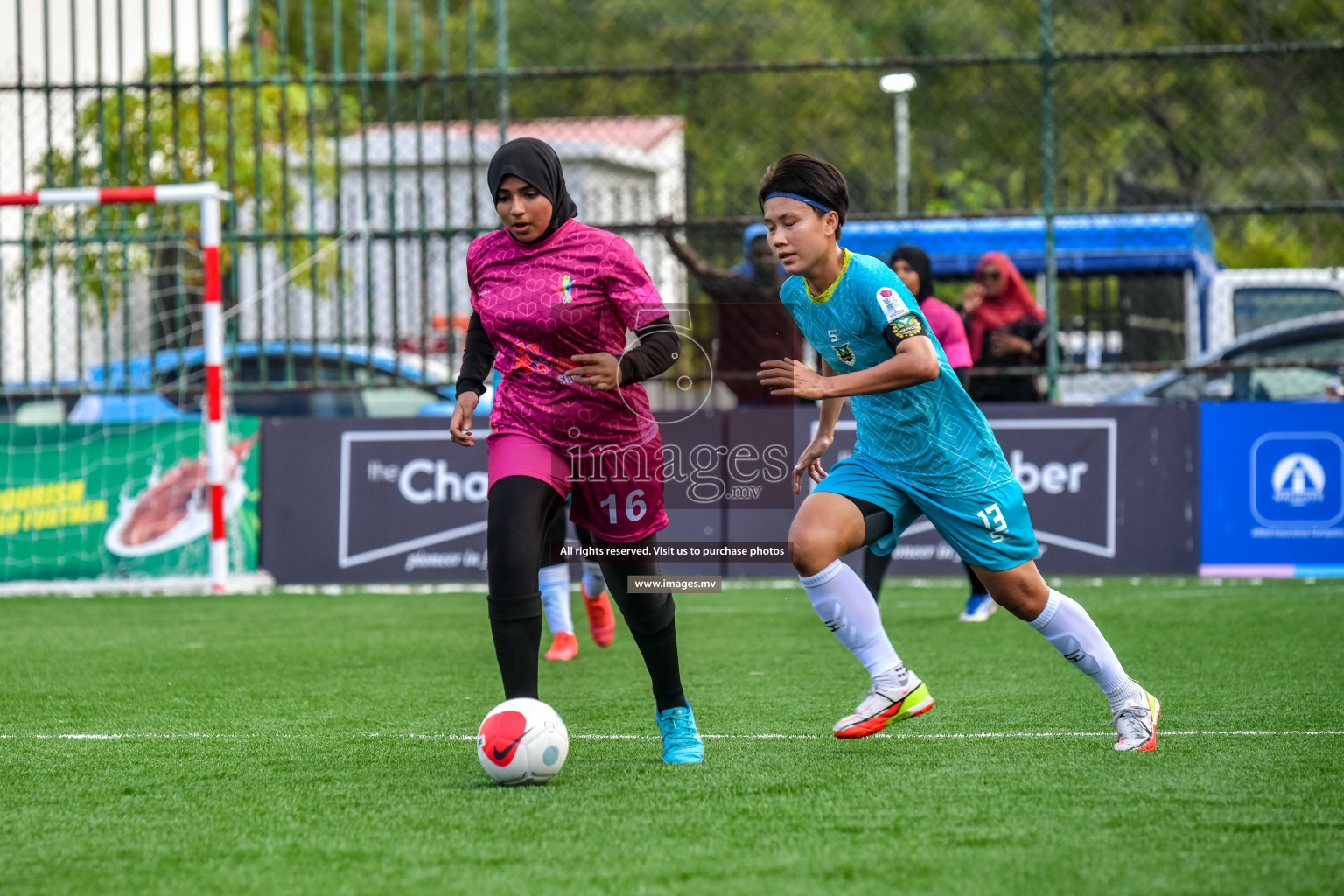 WAMCO vs Club MYS in Eighteen Thirty Women's Futsal Fiesta 2022 was held in Hulhumale', Maldives on Wednesday, 12th October 2022. Photos: Nausham Waheed / images.mv