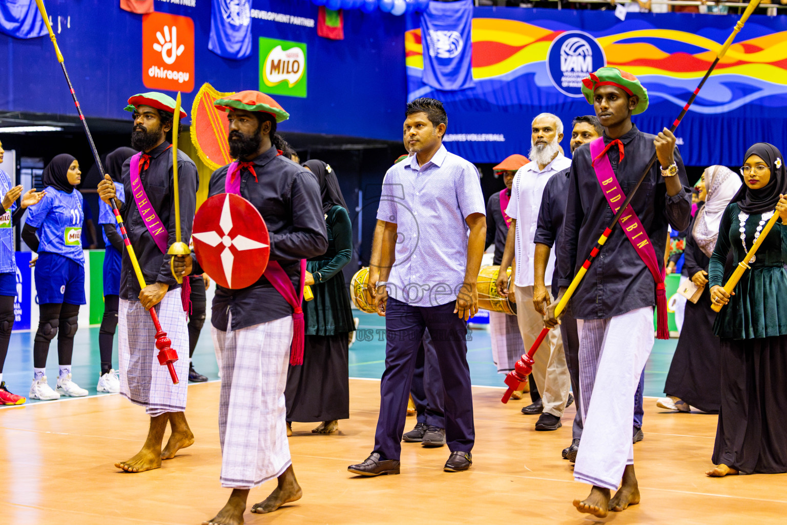 Police Club vs Club Wamco in the Final of Women's Division of National Volleyball Championship 2025 held in Male', Maldives on Sunday, 4th May 2025 at Social Center Indoor Hall Photos By: Nausham Waheed / images.mv