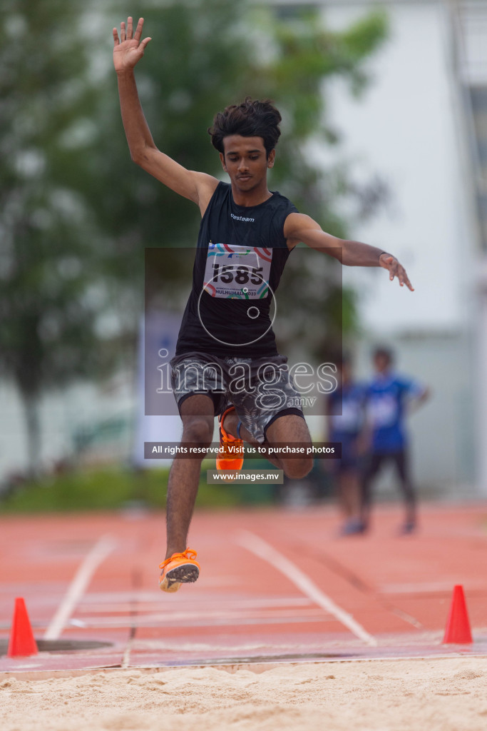 Day two of Inter School Athletics Championship 2023 was held at Hulhumale' Running Track at Hulhumale', Maldives on Sunday, 15th May 2023. Photos: Shuu/ Images.mv