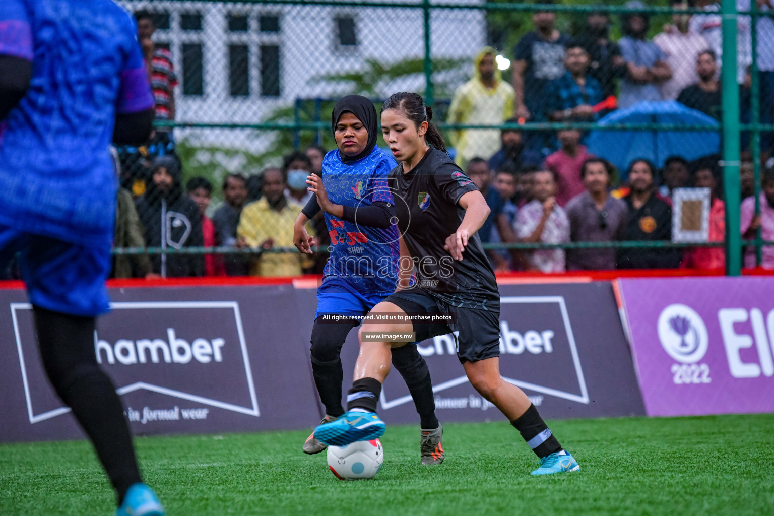 DSC vs Club MYS in Eighteen Thirty Women's Futsal Fiesta 2022 was held in Hulhumale', Maldives on Friday, 14th October 2022. Photos: Nausham Waheed / images.mv