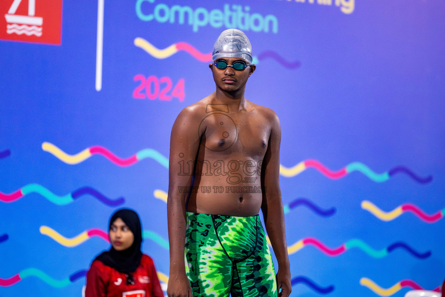 Day 3 of National Swimming Competition 2024 held in Hulhumale', Maldives on Sunday, 15th December 2024. Photos: Nausham Waheed/ images.mv