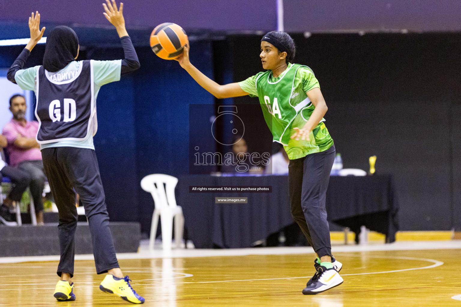 Day 10 of 24th Interschool Netball Tournament 2023 was held in Social Center, Male', Maldives on 5th November 2023. Photos: Nausham Waheed / images.mv