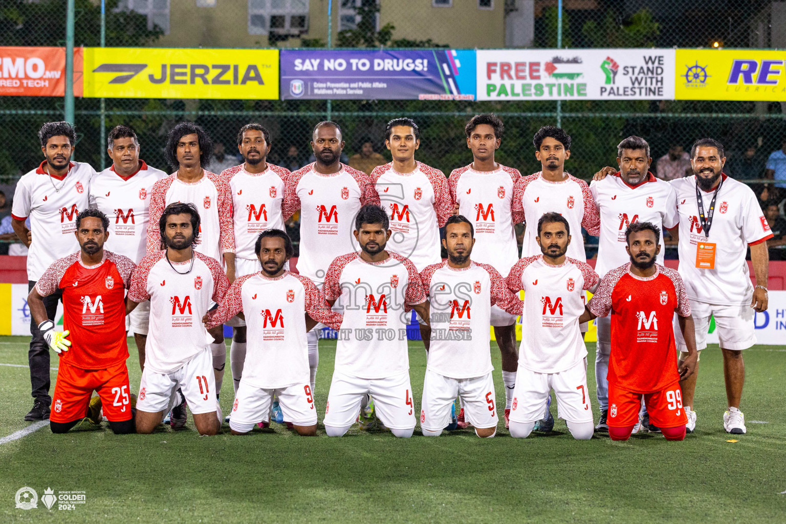 L Maavah vs L Gan in Day 7 of Golden Futsal Challenge 2024 was held on Saturday, 20th January 2024, in Hulhumale', Maldives Photos: Ismail Thoriq / images.mv