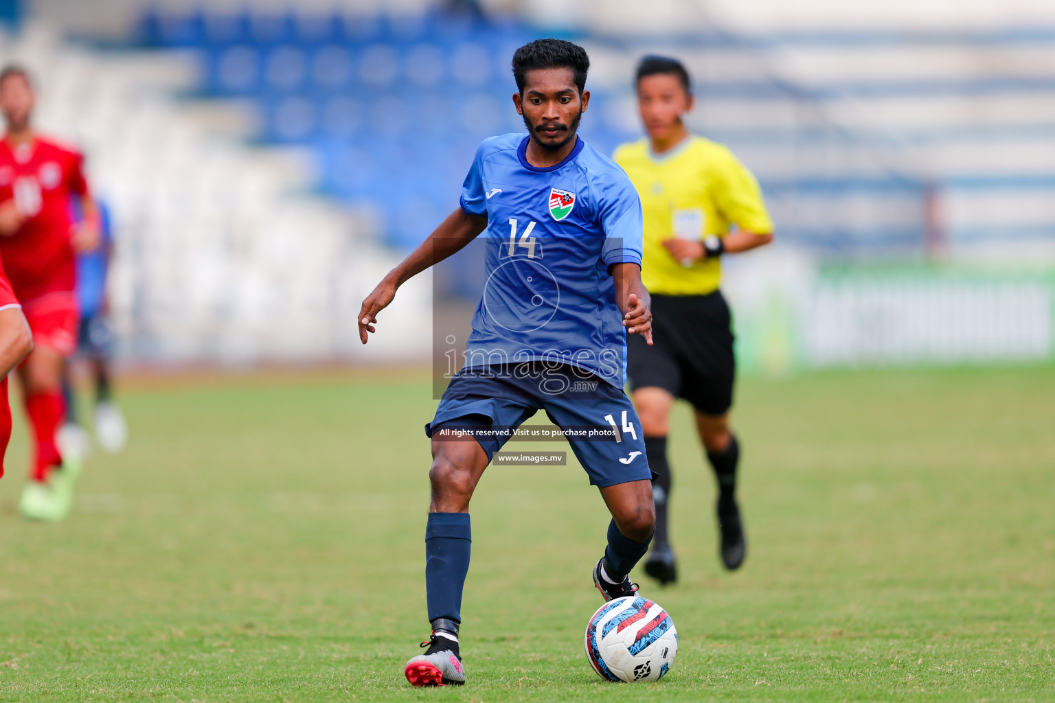 Lebanon vs Maldives in SAFF Championship 2023 held in Sree Kanteerava Stadium, Bengaluru, India, on Tuesday, 28th June 2023. Photos: Nausham Waheed, Hassan Simah / images.mv