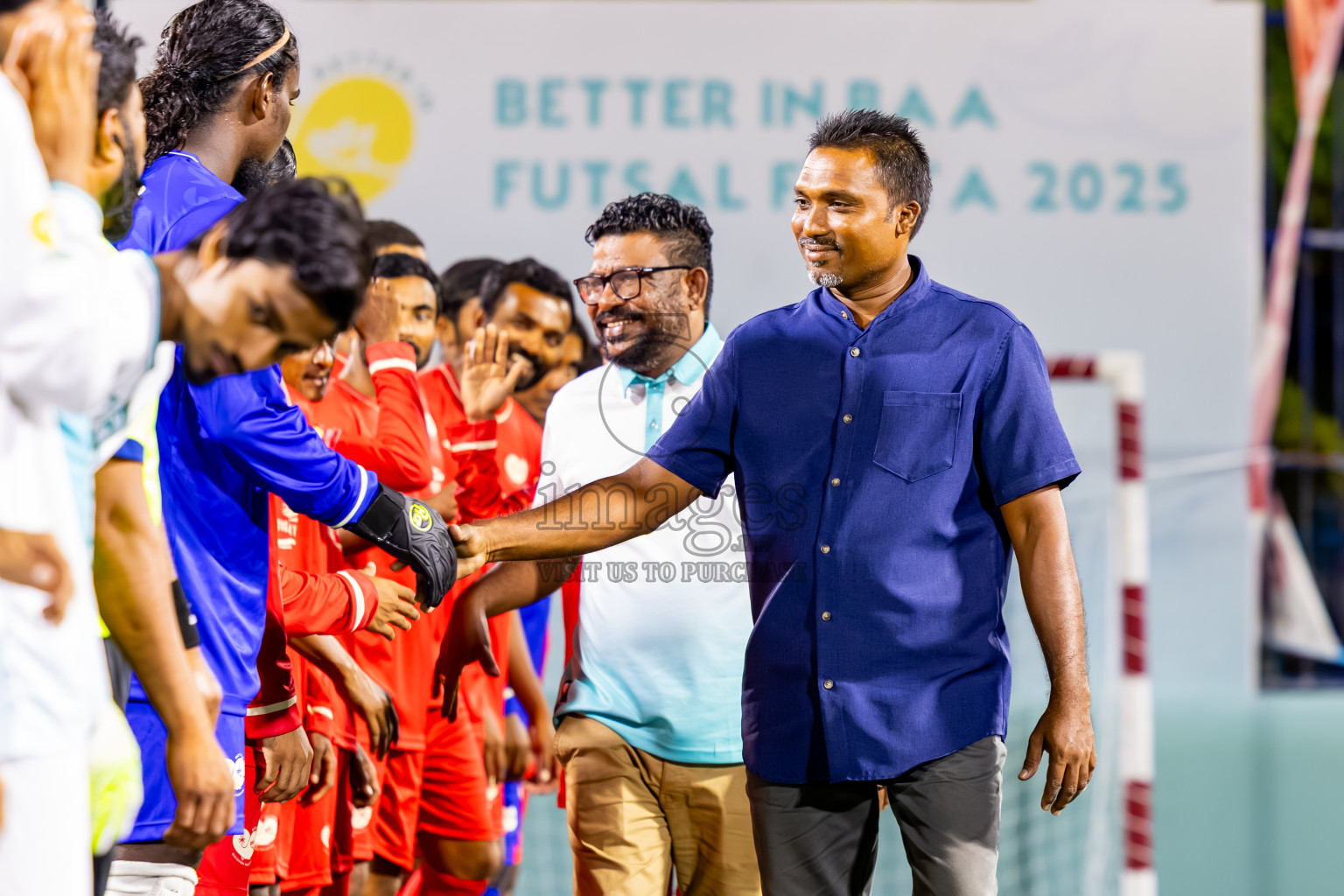 Kamadhoo vs Goidhoo in Day 3 of Better in Baa Futsal Fiesta 2025 Men's division held in B. Eydhafushi, Maldives on Friday, 7th November 2025. Photos: Nausham Waheed / images.mv