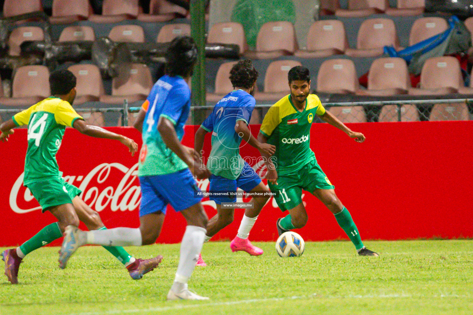 President's Cup 2023 Semi Final - Maziya Sports & Recreation vs Super United Sports, held in National Football Stadium, Male', Maldives  Photos: Mohamed Mahfooz Moosa/ Images.mv