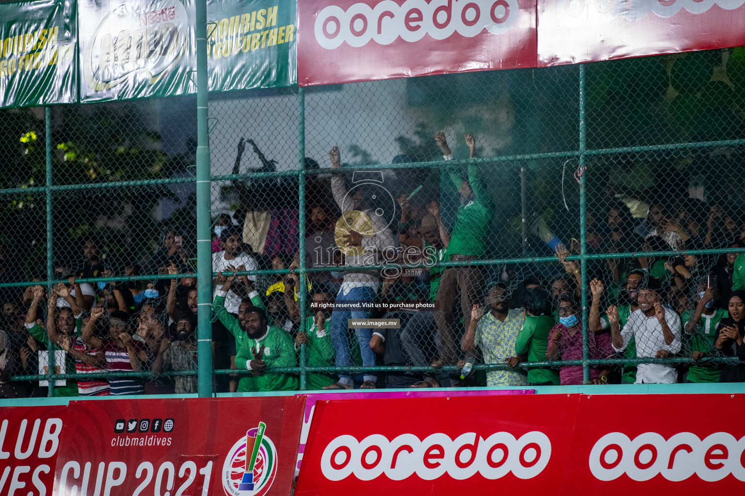 Team FSM vs Club HDC in the Quarter Finals of Club Maldives 2021 held at Hulhumale;, on 12th December 2021 Photos: Ismail Thoriq / images.mv